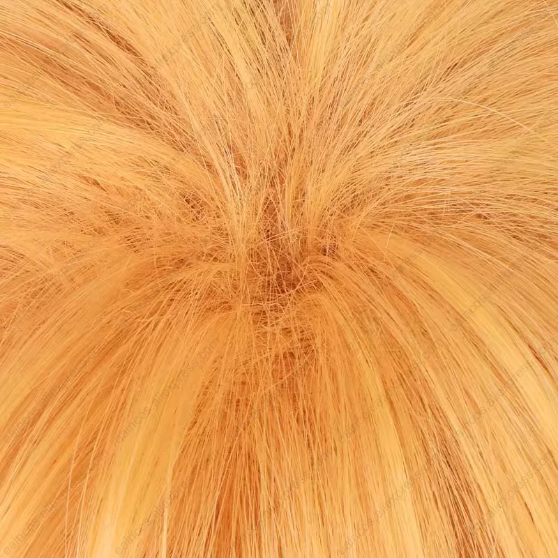 Peluca de Cosplay de Anime Kurosaki Ichigo, pelo corto naranja de 30cm, pelucas sintéticas resistentes al calor, fiesta de Halloween