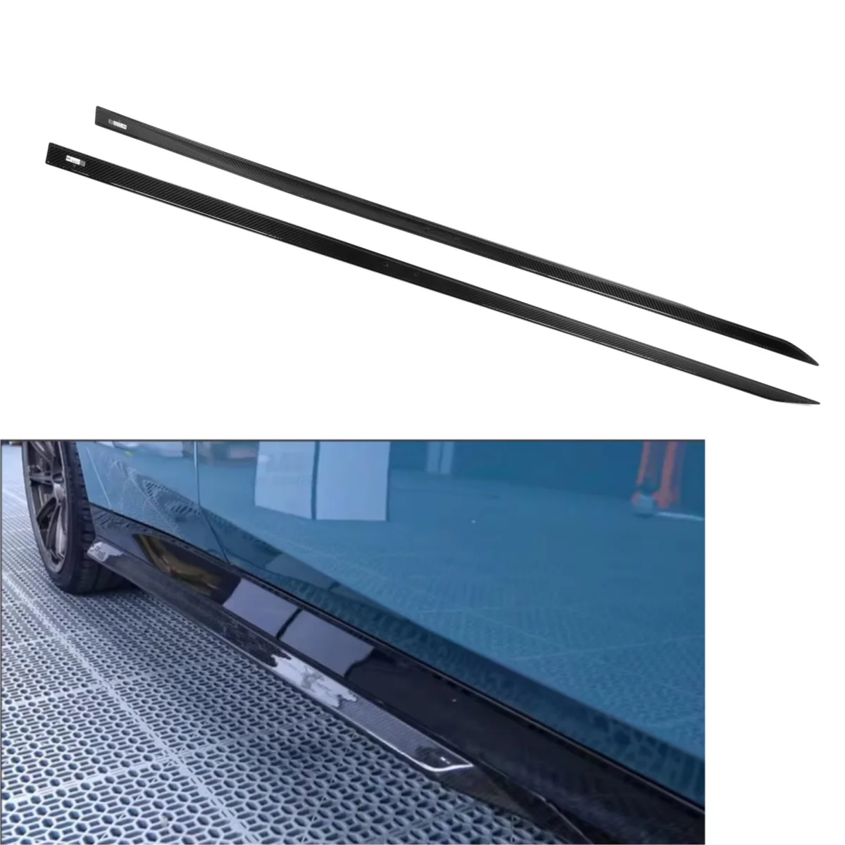 

MP Style Dry Carbon Fiber Side Skirts for 5 Series G60 G68 4-Door 2024+ Side Skirts Car Accessories
