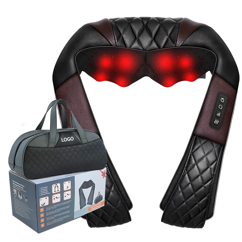 

Q02 Heating New Multifunctional Cervical Massager Electric Amazon EBay Best Sell Kneading Shoulder Waist and Back Massager
