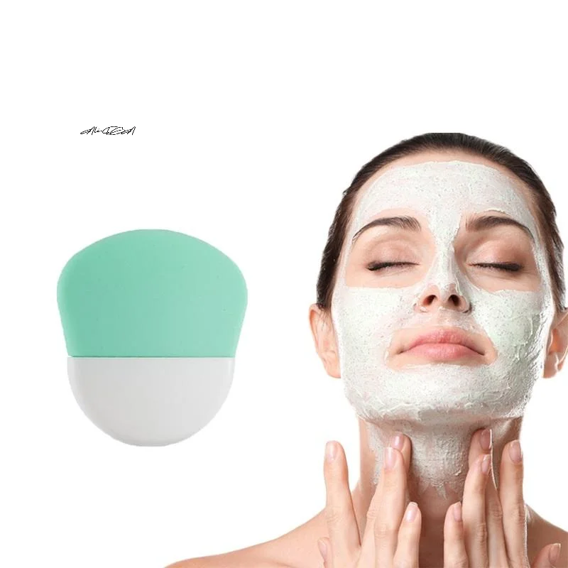 Cepillo de mascarilla Facial de silicona, portátil, para viaje, crema para cara y ojos, aplicador de mascarilla de barro, raspador, herramienta de cuidado de la piel para limpieza