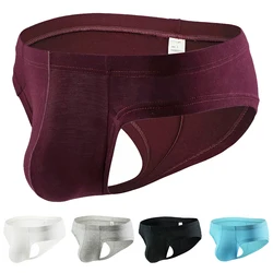 Breathable Mens Underwear Sexy Low Waist Briefs Convex Pouch Underpants Scrotum Bulge Lingerie Panties Butt Underwear For Men