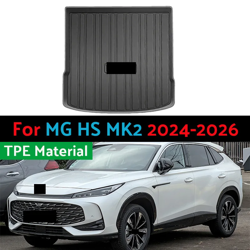 Car Rear Trunk Mat For MG HS MK2 2024 2025 2026 Roewe D5X D5X ERX5 MK3 Waterproof TPE Material Rubber Pad Carpet Car Accessories