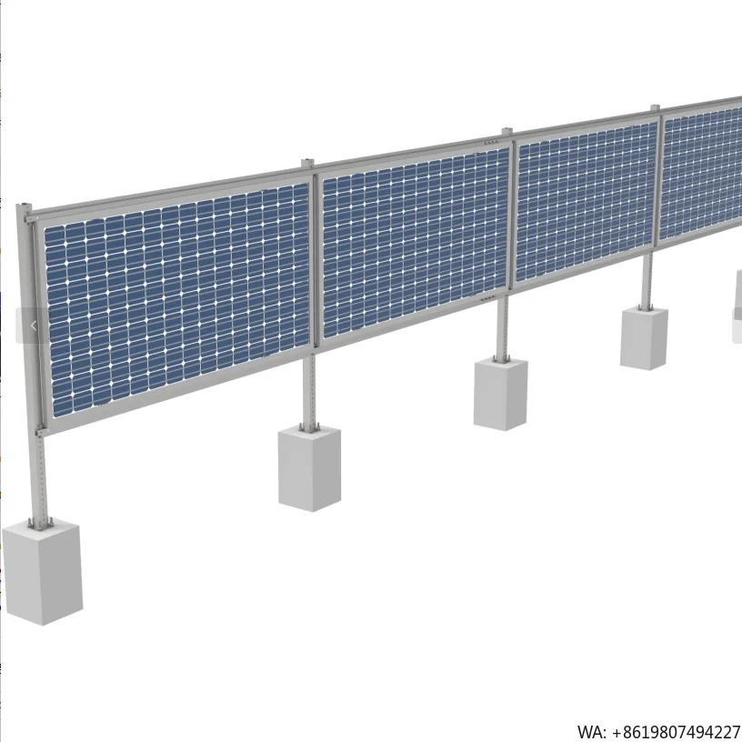 Empery Solar Solar Fence Mounting System Double Rod Fences Easy Install Ground Mounting Stainless Steel Aluminium Home Use