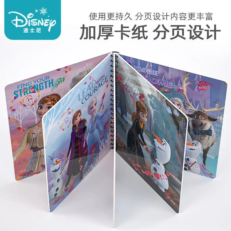 Libro de pintura al agua mágica de Frozen de Disney, libro de pinturas de princesa Elsa Ann, juguetes para niñas, regalos de cumpleaños para niños