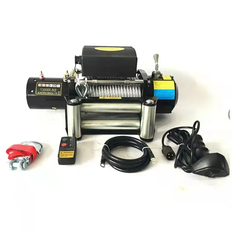 

12V 13500 LBS Electric Winch with Wireless Remote for ATV SUV Truck Trailer Off-road Vehicle Self-rescue 26 m Cable