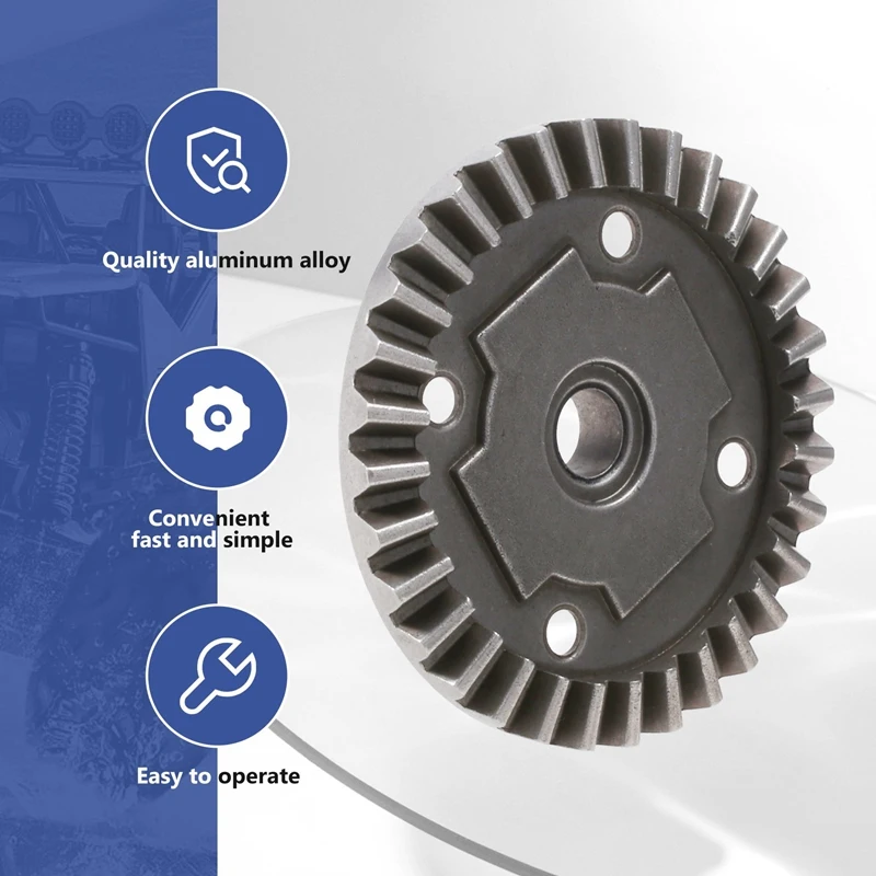 BNVN-Bevel 32T Gear EA1037 لـ JLB Racing CHEETAH 1/10 فرش RC قطع غيار السيارات الملحقات