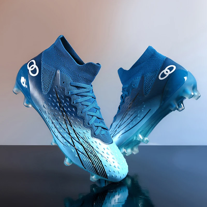 

Высококачественные мужские и женские футбольные бутсы, удобные нескользящие кроссовки с высокой посадкой для подростков, хит продаж, унисекс, обувь для ногтей на траве