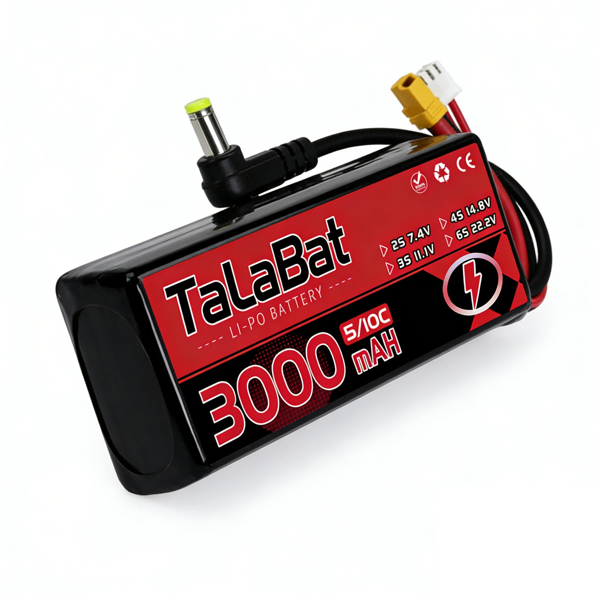 1 pz originale 3000MAH 2S 5C 7.4V Lipo indicatore di alimentazione della batteria per Fatshark occhiali Dominator Skyzone Aomway FPV occhiali RC