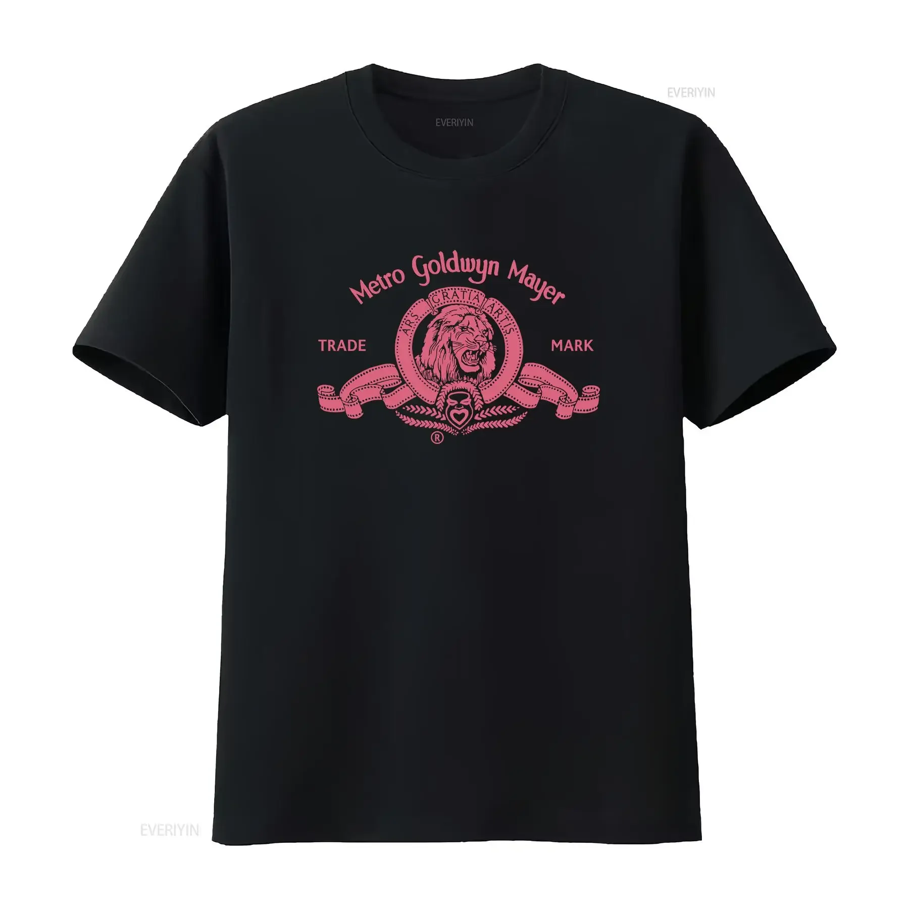 MGM Metro Goldwyn Mayer Trade Mark logo t shirt Large Heartland 80s 90s vintage Washed Slightly Breathable Comfortable fashion