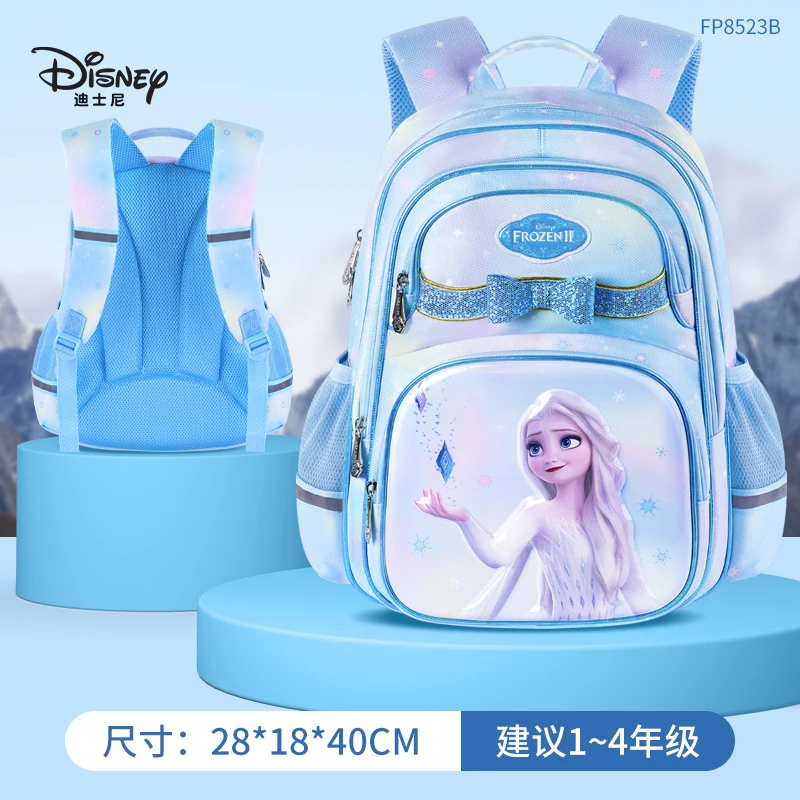 Original Disney Frozen School Bag For Girls Elsa Anna Primary Student Shoulder Orthopedic Backpack Large Capacity Birthday Gifts