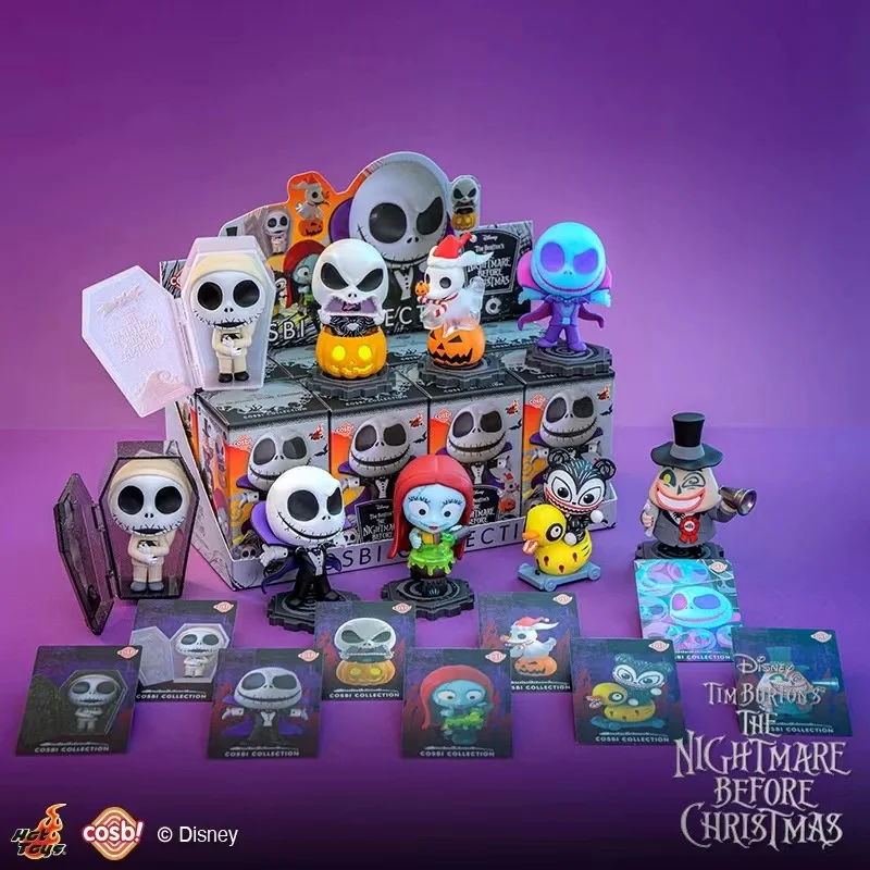 

The Nightmare Before Christmas Cosbi Collection Series Blind Box Trendy Toys Desktop Ornaments Figure Mystery Box Halloween Gift