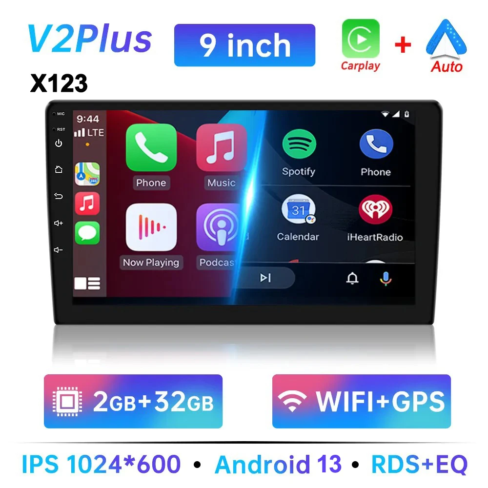 7/9/10 inch Universele Android 13 Autoradio 64G Autoradio android 2 Din autoradio GPS BT Centrale multimedia Slimme autosystemen