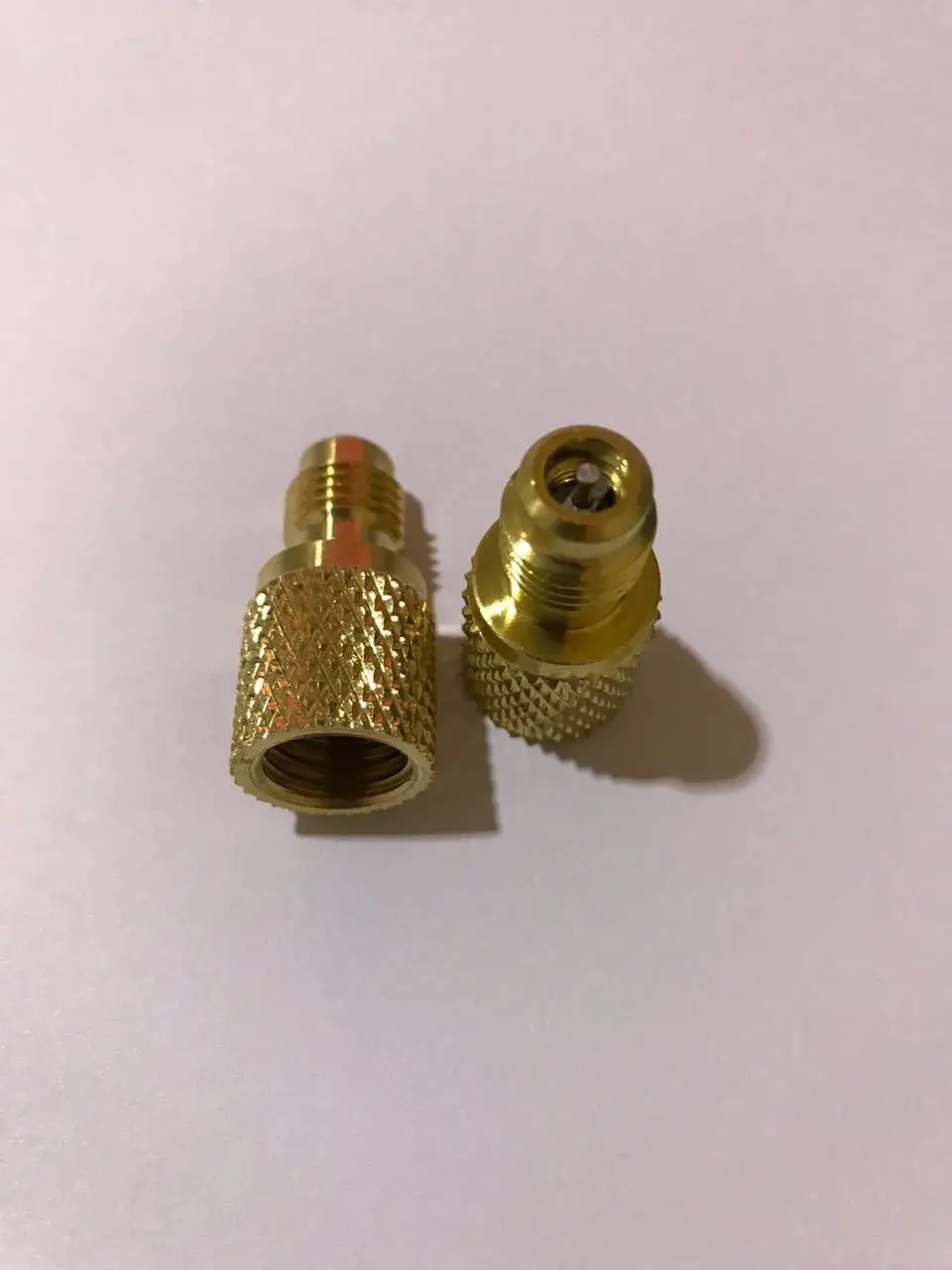 Adaptador de válvula de flúor, herramienta de refrigeración de aire acondicionado automotriz R134A R12 R22, AD1214