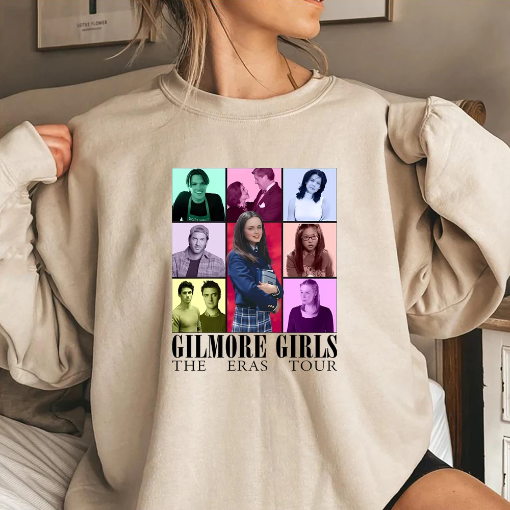 Gilmore Girl Eras Sweatshirt Stars Hollow Rory Lorelai Gilmore Hoodie Luke's Diner Tv Show Sweater Gilmore Girls Merch Fans Gift