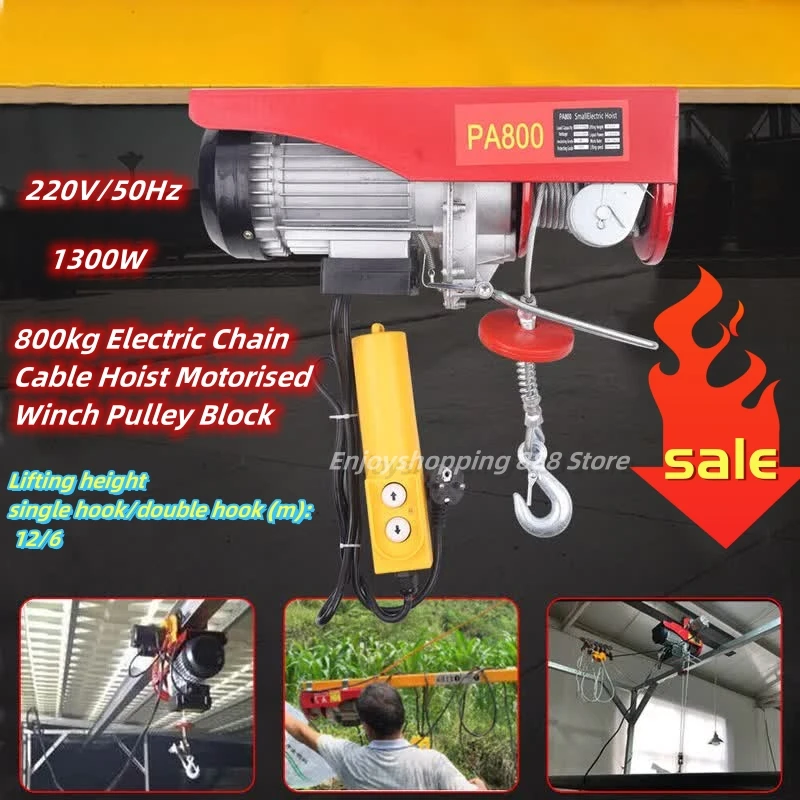 800 kg elektrischer Kettenzug, motorisierter Windenrollenblock