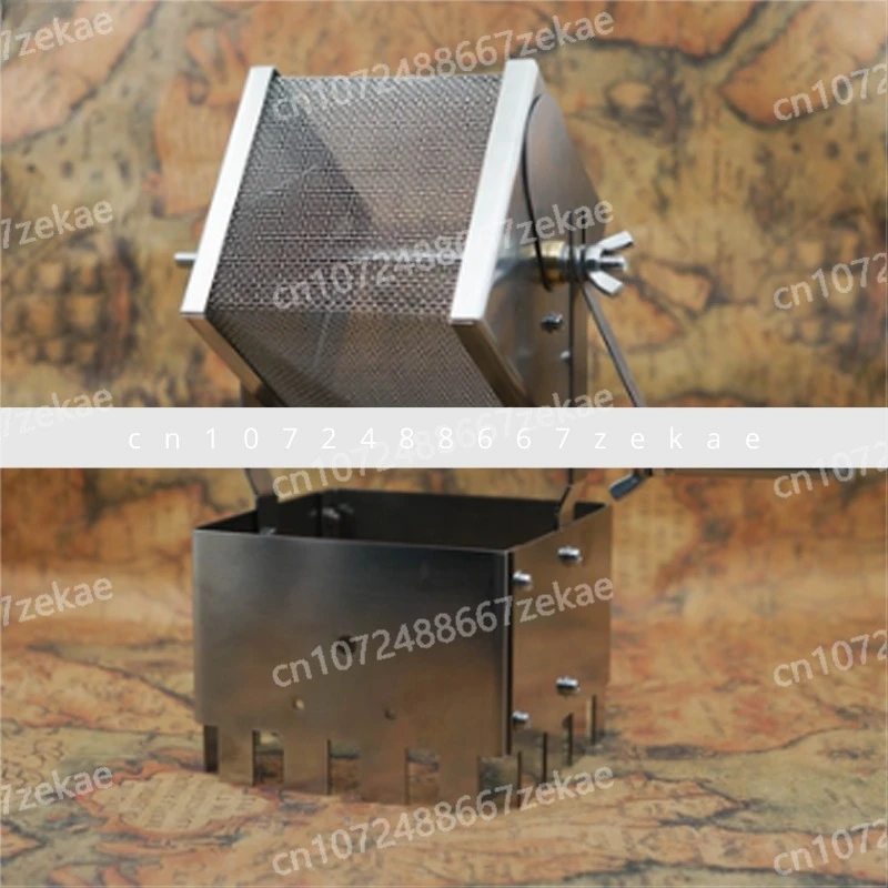 

Automatic Infrared Baking Cage Titanium Coffee Bean Hand Shake Toaster Japanese Style Direct Fire Hand Net Small Square Home