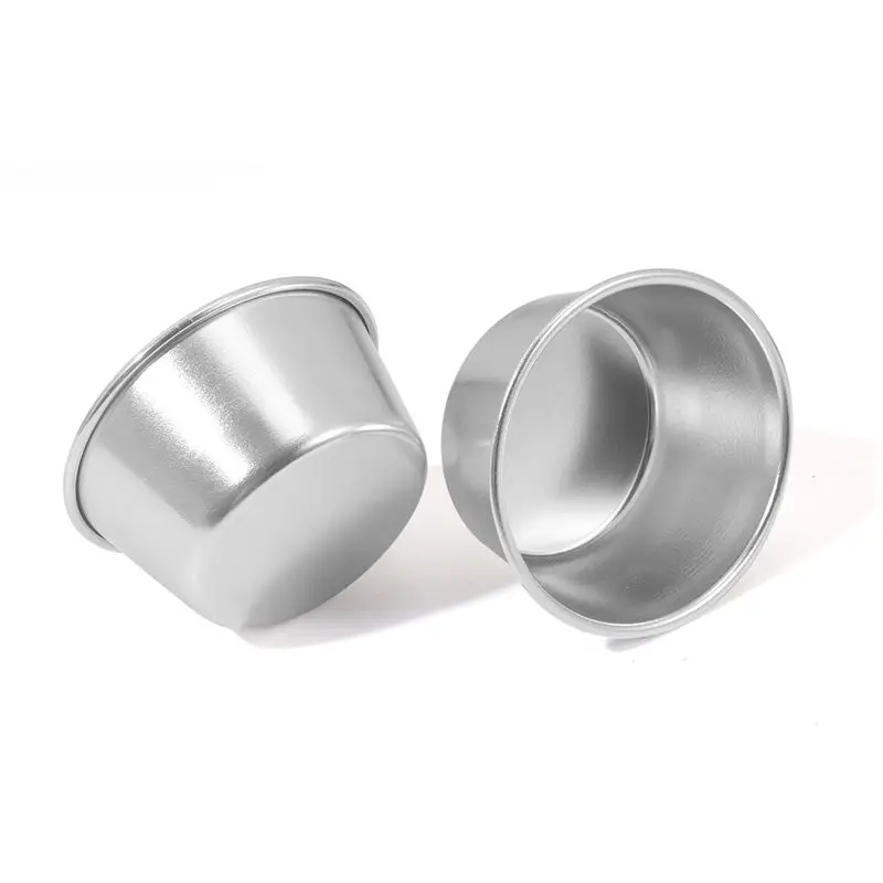wilwill 20 Pieces Individual Molds Pudding Molds Cups Mini Chocolate Molten Pans Non-Stick Cupcake Cake Cookie Pudding Mold