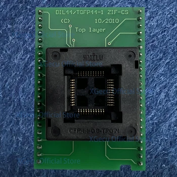544T4 SA245A IC test converter socket adapter QFP44-0.8 TQFP44/QFP44/PQFP44/FQFP44 TO DIP44 for XGecu T56 programmer 70-0076