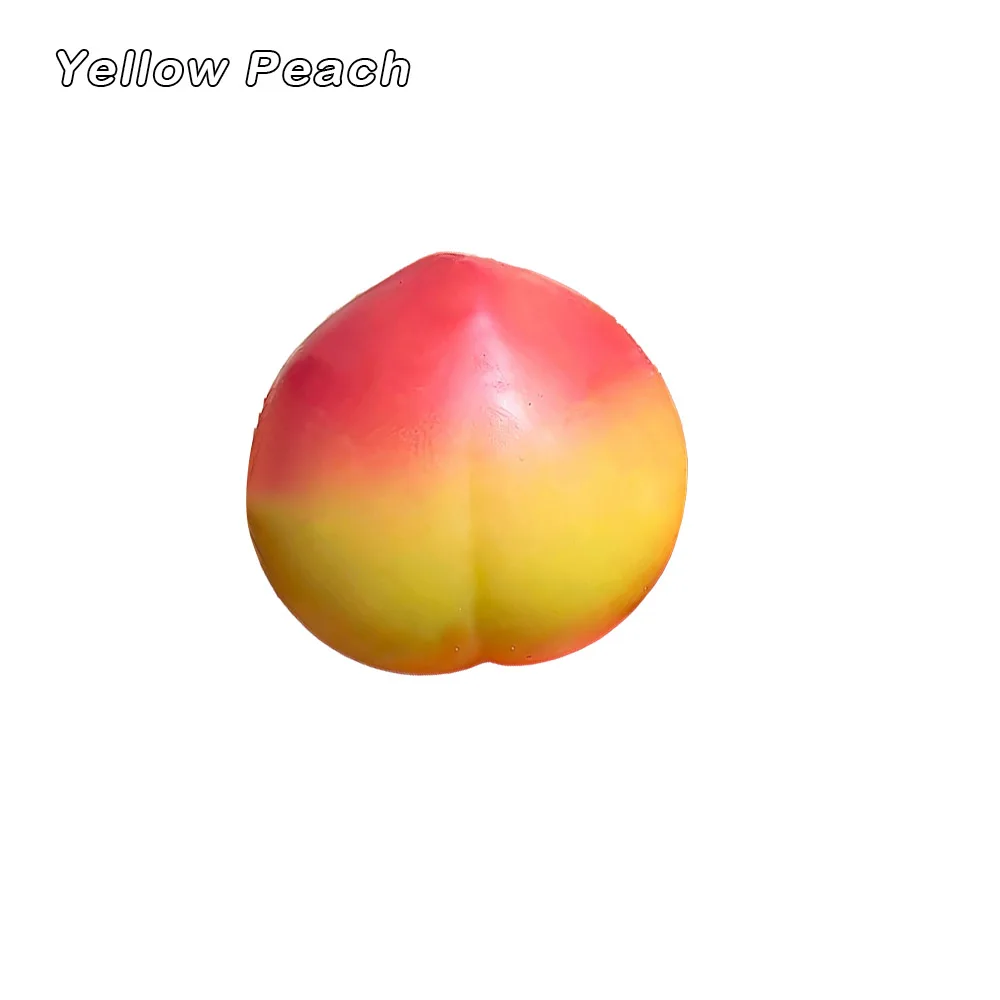 Handgefertigter Knuspriger Pfirsich-Mango-Orangen-Pudding Stressball, Knautschspielzeug, Knuspriges und Weiches Lebensmittelspielzeug, ASMR Sensorisches Stressabbau-Spielzeug – Detail 5