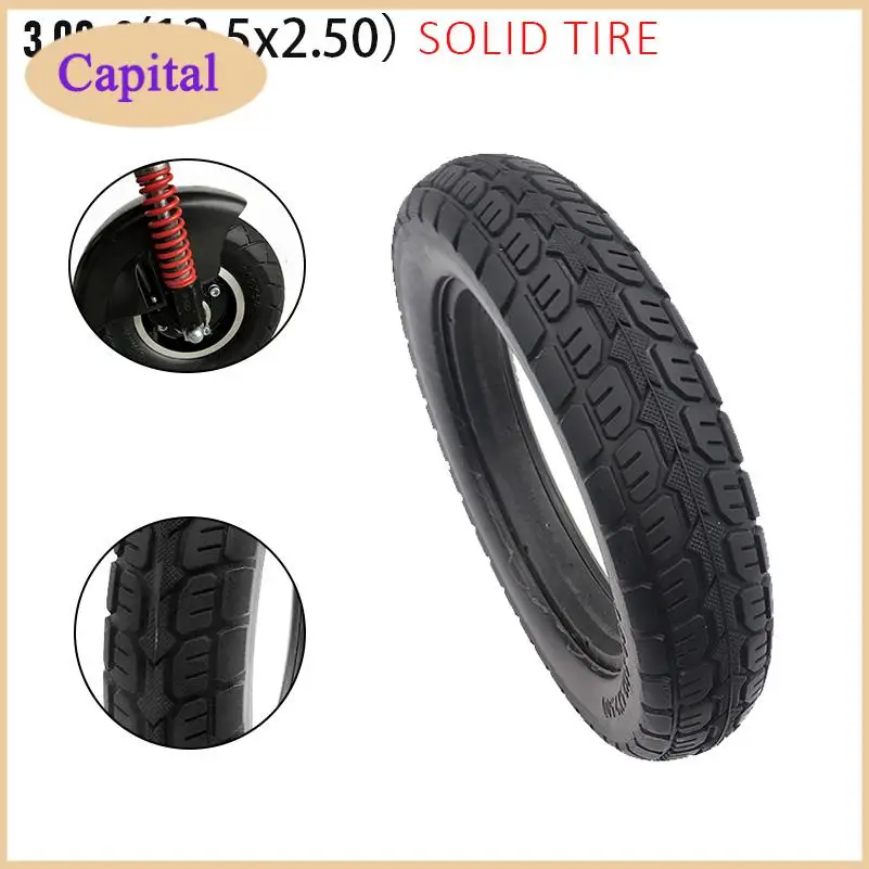 

3.00-8 thickened 12.5x2.50 small electric scooter solid tire 12 1/2X2 1/4 62-203