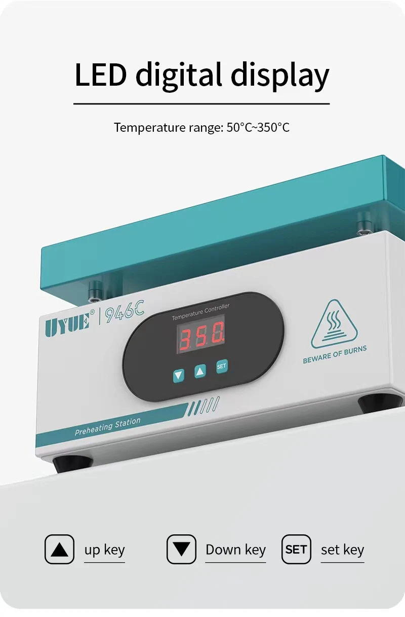 110/220V 600W 946C Electronic Hot Plate Preheat Preheating Station 200x200mm For BGA PCB SMD Heating Led Lamp Desoldering