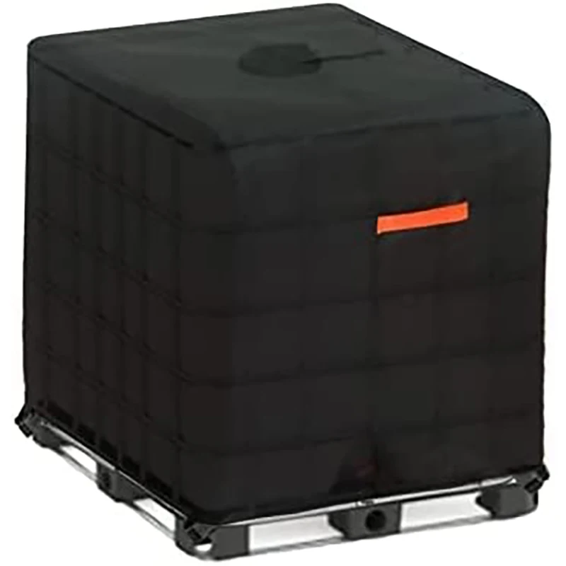 IBC Tote cover 330 gallon water tank protection cover zipper waterproof sunscreen material 1000L outdoor garden water