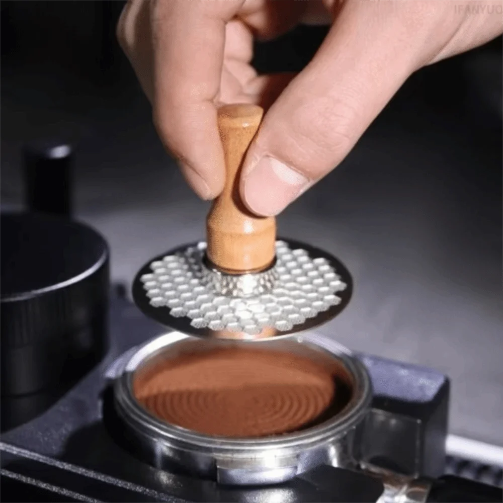 High-magnetic Coffee Powder Screen Magnet Reusable Wood Handle Coffee Powder Screen Magnetic Studs Mini