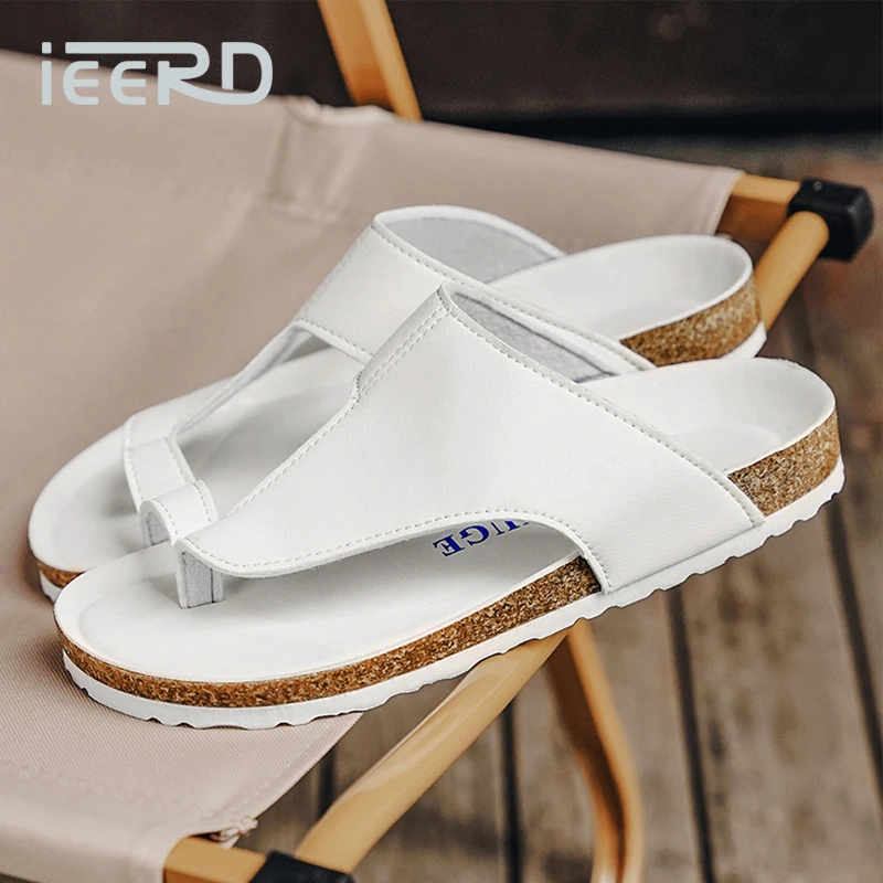 

Fashion Mules Slippers For Men and Women Clogs Cork With Arch Support Flip Flops Summer Casual Beach Slides Plus Size Sandals
