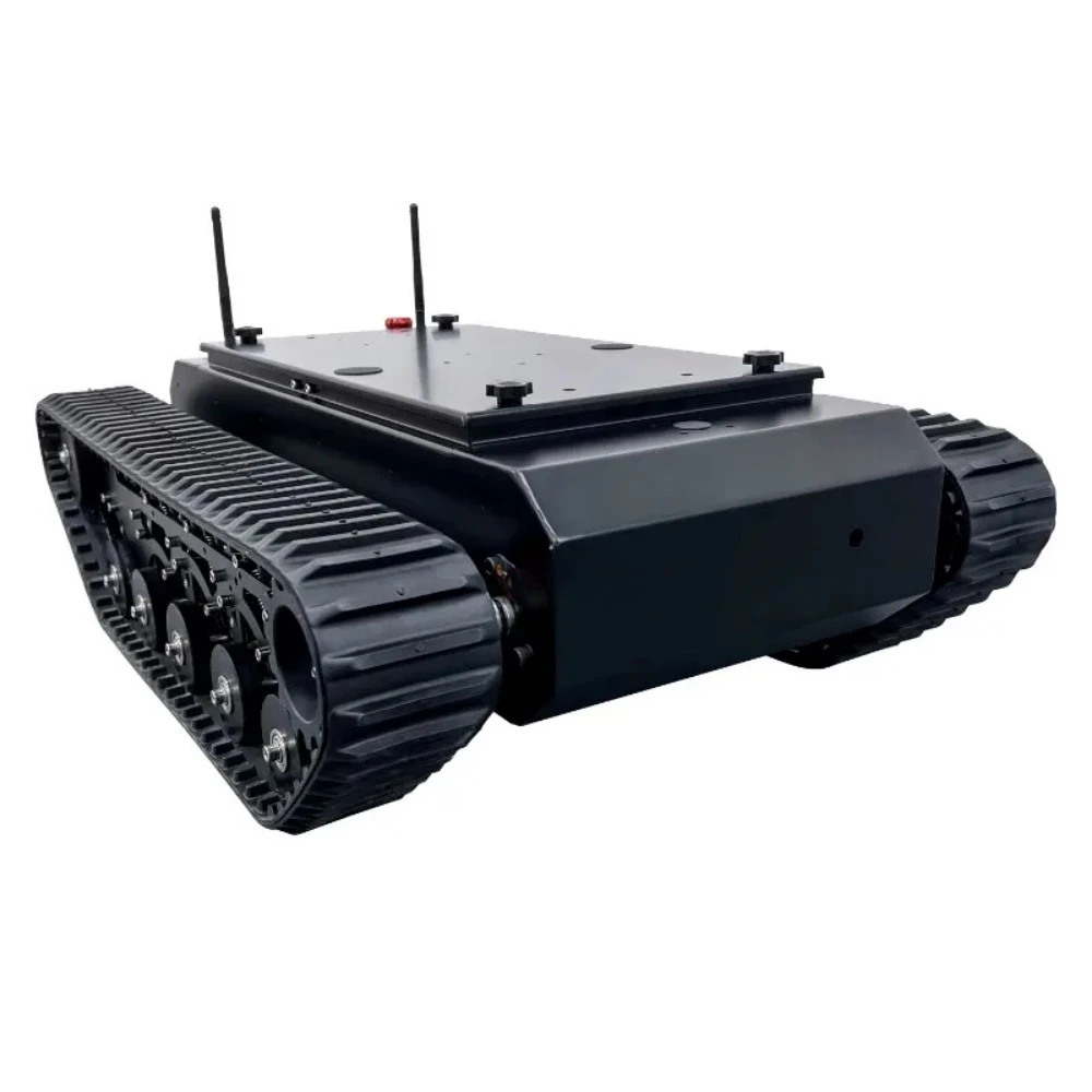 50kg Load TR500 RC Tank Rubber Tracked Chassis DC Motor Carbon Steel Suspension STM32 System Robot Car for RC Tank to FS Handle