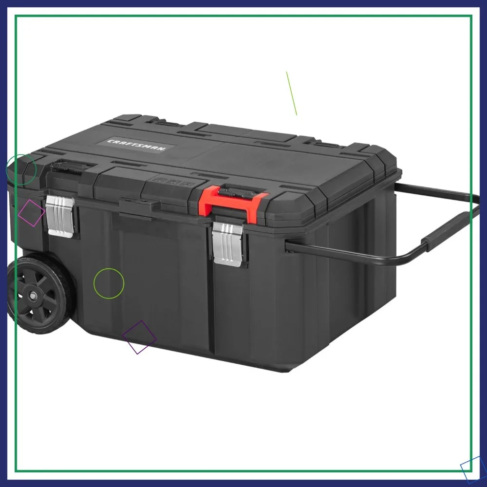 

30-галонный сундук для инструментов с крышкой быстрого доступа, пыленепроницаемый и водостойкий для безопасного хранения