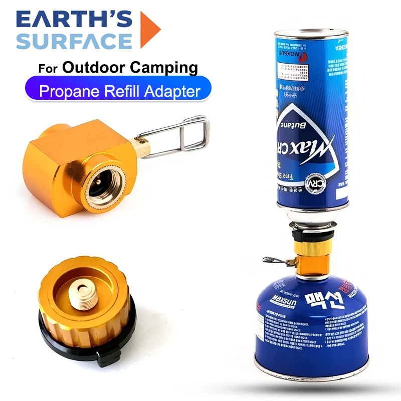 Campingkocher Propan-Nachfülladapter Gasbrenner Gasfülladapter Butan-Zylinder-Tank LPG-Sparer Campingausrüstung Outdoor-Kleinwerkzeuge