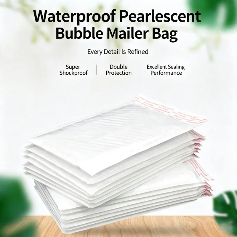 50pcs White Bubble Envelopes For Packaging And Mailing Gifts Self Sealing Transport Bags Bubble Envelopes Bag