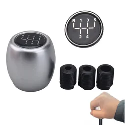 Universal Car 5-6 Speed Manual Black Shift Knob Aluminium Gear Head Stick  Lever Auto Car Modification Professional