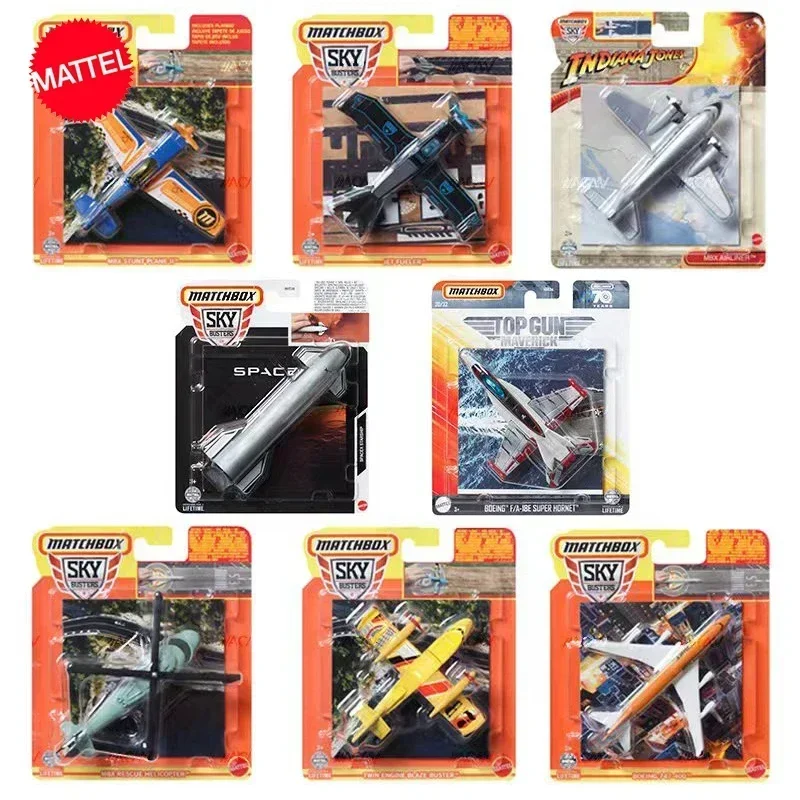 Matchbox-Modèle de véhicule de pluie Sky Buster MBX moulé sous pression, avion cascadeur, Space X, P38, jouets de voiture d\'origine, cadeau de