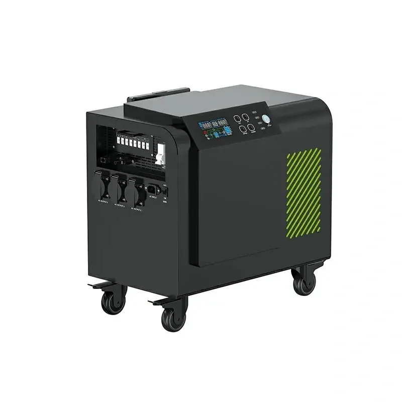 TSX Home Supply 3600W 3.84kWh Wheeled LiFePO4 Portable Station UPS Solar Panel Compatible 5000W Input Pure Sine Wave Home Backup