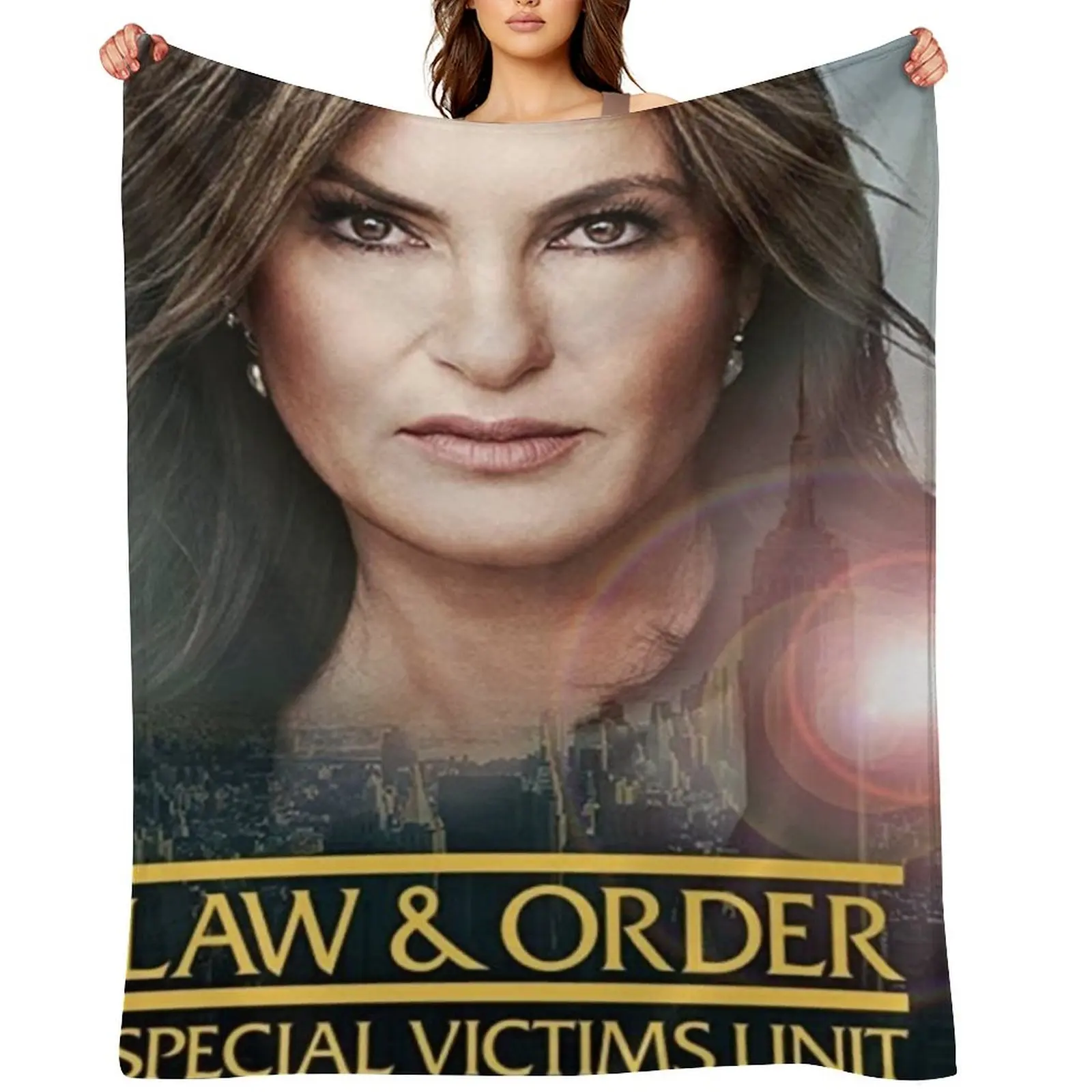 

Law & Order SVU Throw Blanket Hairy Loose Thermal Decorative Sofa Blankets