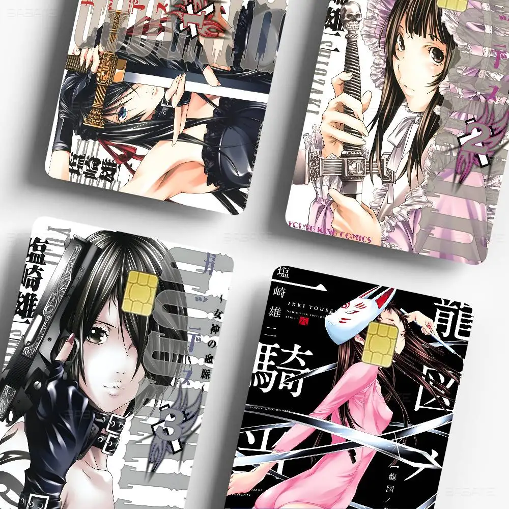 G-Godeath Anime Spend or Save Funny Shell On Off Ultra Thin No Fade Sticker Skin Cover Film for Debit Credit Card