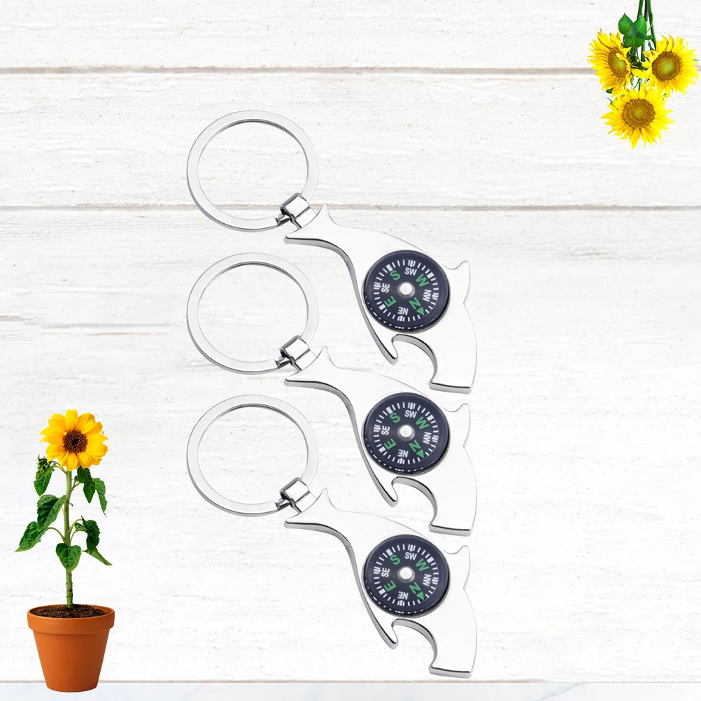 

3pcs Key Ring For Novelty Keychain Men Compass Keychain Women Birthday Gift Portable Keychains Key 12Cm