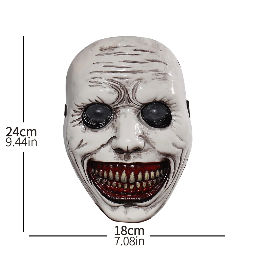 The Exorcist Smiling Face Demon Mask Cosplay Evil Creepy Ghost Skull Plastic Masks Halloween Carnival Purim Party Costume Props