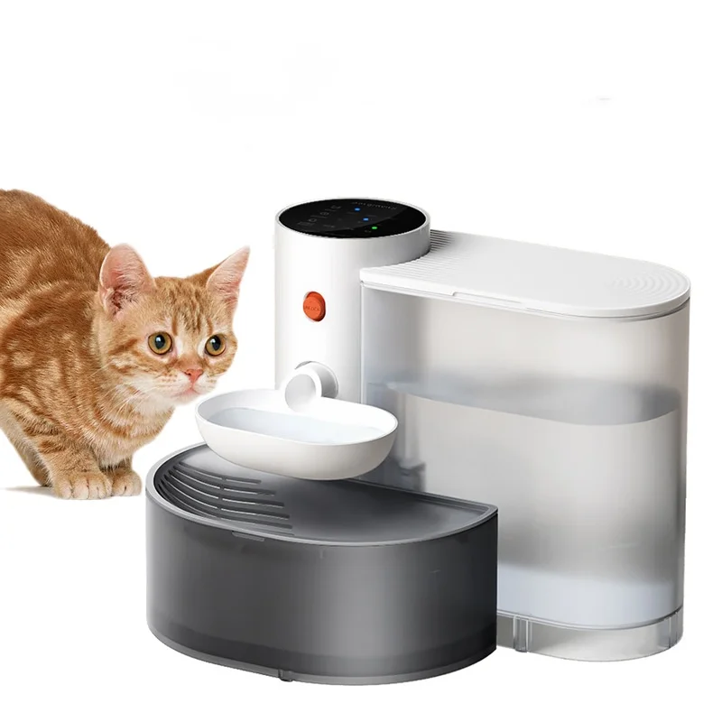 

Automatic Smart Cat Fountain Water Dispenser Wireless Charging Live Clean Dirty Water Separation Pet Bowls & Feeders