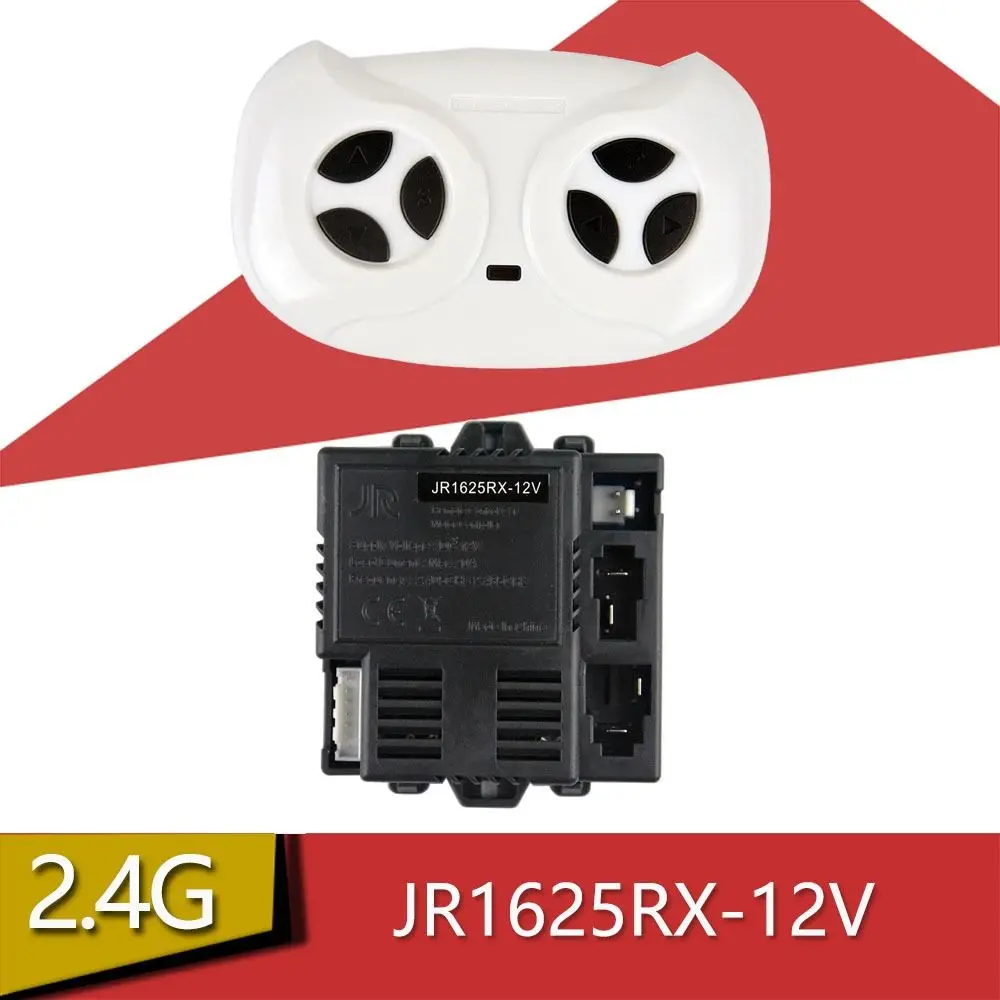 جديد لتقوم بها بنفسك JR1625RX-12V استقبال عالي الجودة السلس بدء الأطفال سيارة كهربائية التحكم عن بعد 2.4G وحدة تحكم بلوتوث
