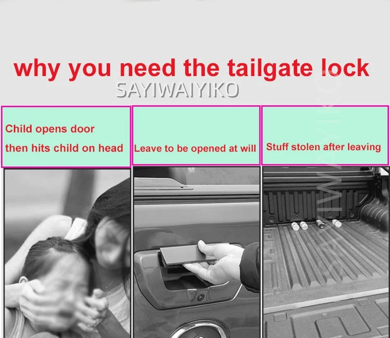 For JAC T9 2025 T9 PHEV HUNTER 2024 2025 2026  Electric Security Tailgate Safety Lock Car Accessory
