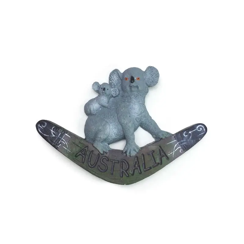 Australia Boomerang & Koala 3D Resin Fridge Magnet Australia Souvenir Cute Magnets Home Decor Items Refrigerator Magnets