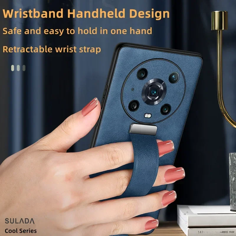 For Huawei Mate 50 Pro Case Magic4 SULADA tide cool bracket phone case suitable funda Mate 40 Pro  folding leather case