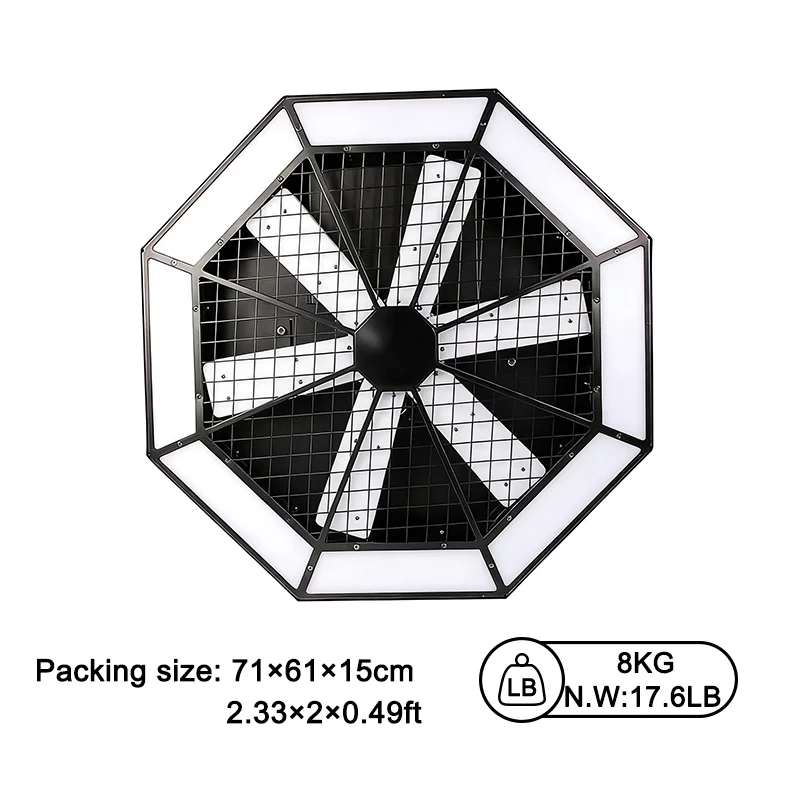 Cyclone fan LED background wall stage light rotating fan club light