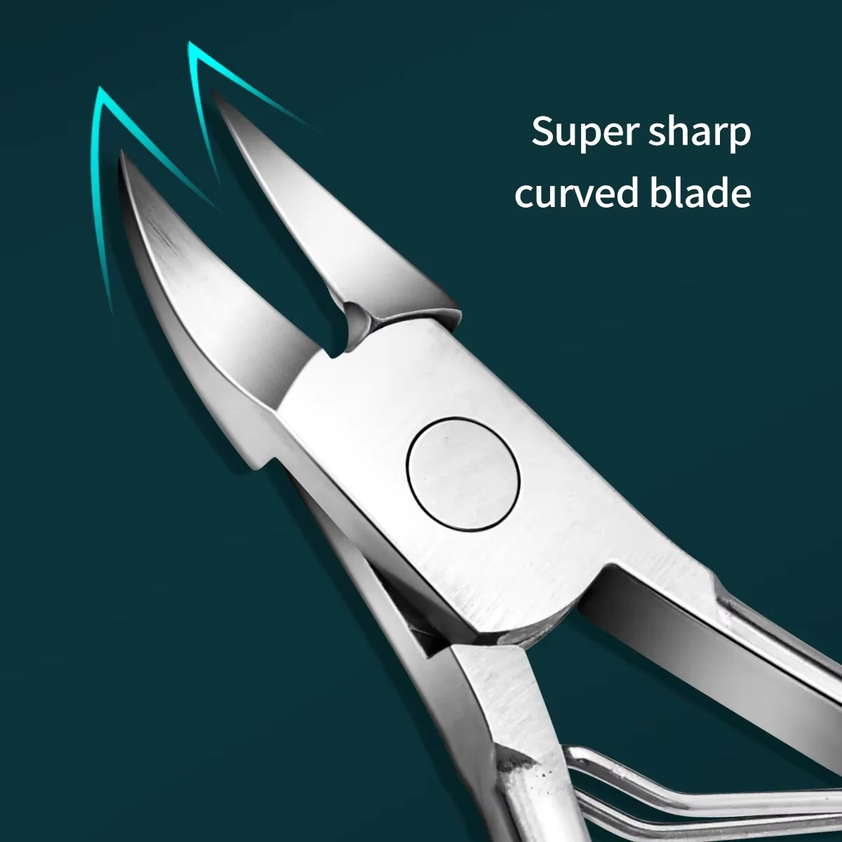 1 個足の爪陥入キューティクルニッパークリッパーエッジカッターはさみ爪プライヤーツールペディキュア角質リムーバーマニキュアツール