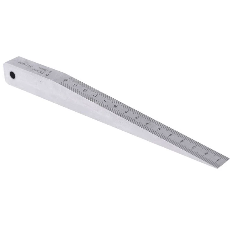 [NEWA76K!】 Wedge Feeler Gauge Crack Flatness Layout Insert Wedge Gauge Welding Taper Measuring Tool Caliper