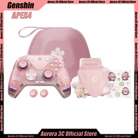 Genshin APEX4 Wireless Game Gamepad Yae Miko Anime Customized Handles Pink Gaming Controllers Hall Rocker For PC Gamer Girl Gift
