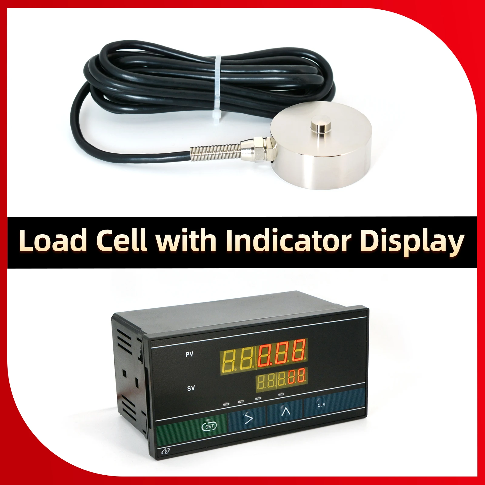 

Load Cell Sensor and Indicator Display,alarm output selection,Test Tensile force and Pressure for Electronic scale,AV90-260V