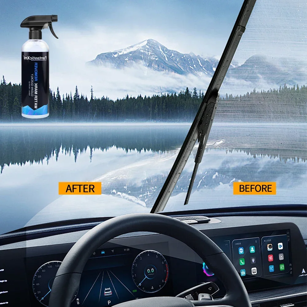 Muli-function 500 مللي رذاذ مزيل علامات الماء للعناية بالسيارات طلاء السيارات تنظيف السطح الخارجي إزالة البقع العنيدة
